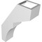 Ekena Millwork 3-in. W x 8-in. D x 12-in. H Monterey Architectural Grade PVC Knee Brace BRCP03X08X12MON - alternate 4